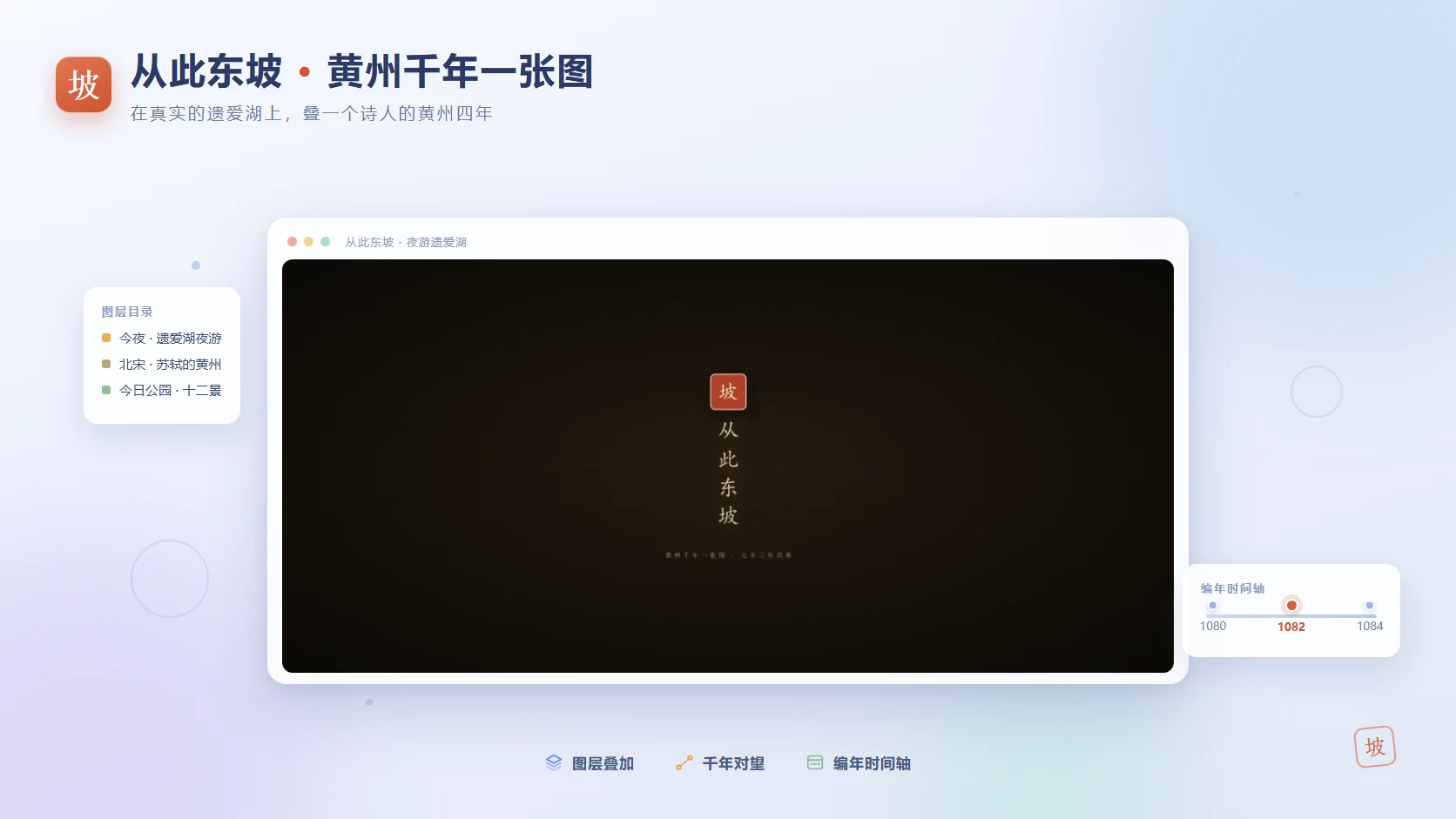 从此东坡 · 黄州千年一张图项目封面